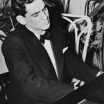Leonard Bernstein at the piano 1940s