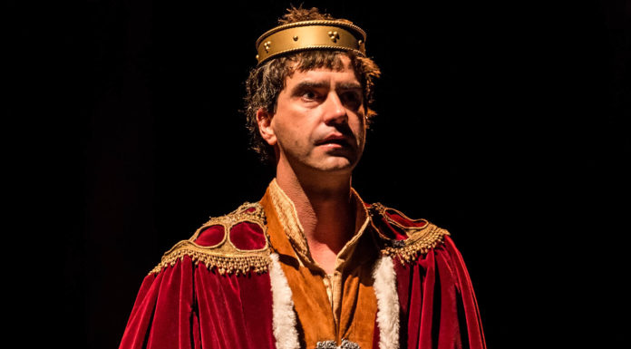 Hamish Linklater As the Man Who Would Be King Hamish Linklater though he was too old play "Hal" in "Henry IV"