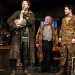 Collin Kelly-Sordelet, Matilda Lawler, Shuler Hensley, Fred Applegate, Sean Delaney and Willow McCarthy in The Ferryman. (Photo by Joan Marcus)