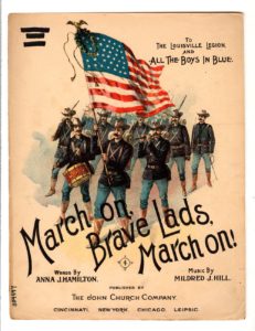 Laura Karpman used "March On, Brave Lads, March On" as inspiration for "All American"