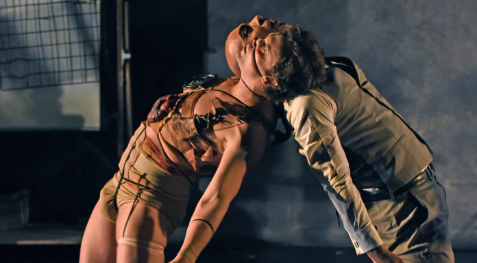 Four Larks Creates Their Own “Frankenstein” Max Baumgarten and Kila Packett in 4 Larks' "Frankenstein"