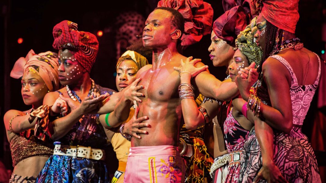 Cultural Attaché talks to actor Duain Richmond who plays Fela Kuti in 